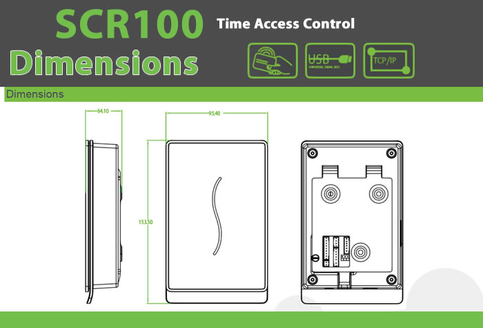 Access Control with Card Reader Bio-SCR100